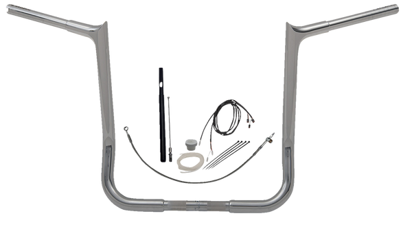1-1/4(r) Ez Install Pointed Top Handlebar Kit Silver, 2, nordicamoto.ro