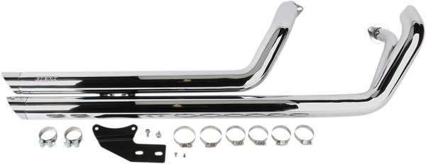 Streetrod Slashdown Exhaust System Chrome, 1, nordicamoto.ro