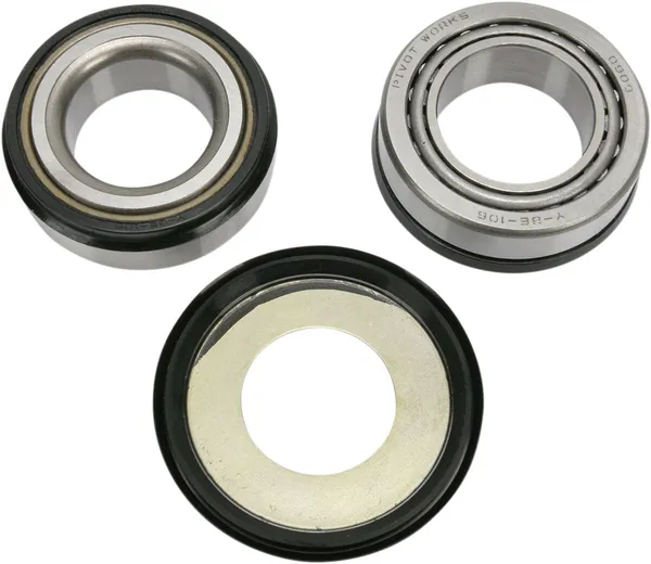 Steering Stem Bearing Kit Black, Chrome-0