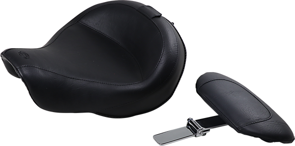 Wide Solo Seat With Removable Backrest Black, 1, nordicamoto.ro
