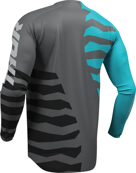 Tricou Launchmode Shredder albastru-gri, 3, nordicamoto.ro