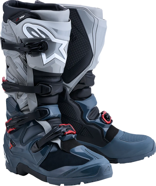 Cizme Alpinestars Tech 7 Enduro Drystar Gri Inchis/Rosu 38, 1, nordicamoto.ro