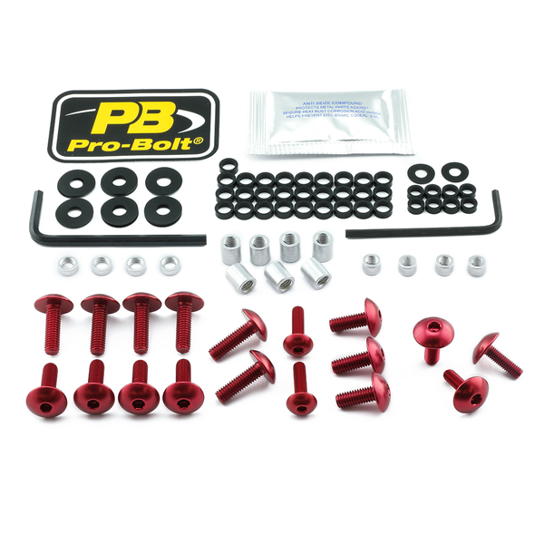 Fairing Bolt Kit For Suzuki Red, 1, nordicamoto.ro