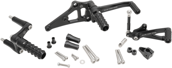 Foot Controls Rear Sets Bolt-on Black, 1, nordicamoto.ro