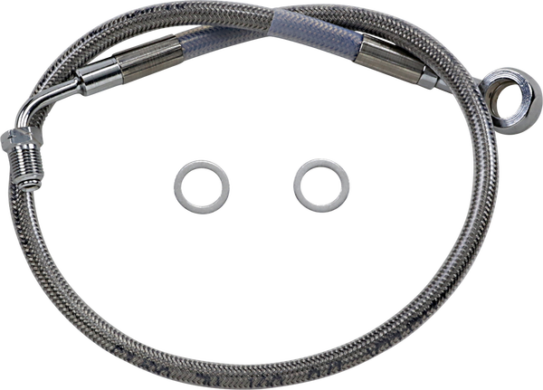 Stainless Steel Brake Line Kit Silver, Clear-coated, 1, nordicamoto.ro