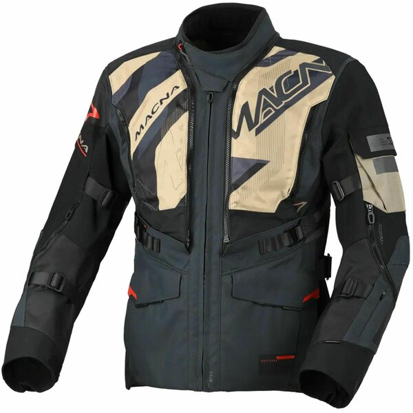 Geaca textil impermeabila touring/adventure MACNA FLEXODUS S Gri/Negru, 5, nordicamoto.ro