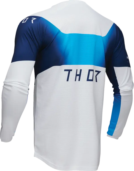 Tricou Enduro Thor Launchmode Storm White/Blue-3