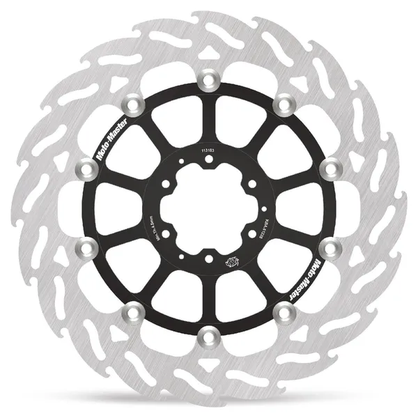 Flame Series Floating Rotor Black, Silver-2