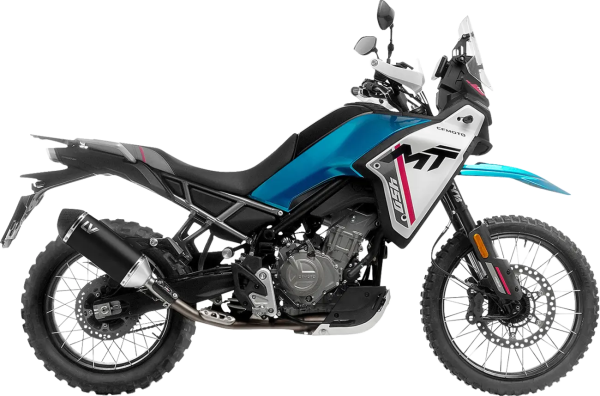 Toba de eșapament LeoVince LV-14 Black Edition Slip-On pentru CFMOTO 450MT, 3, nordicamoto.ro