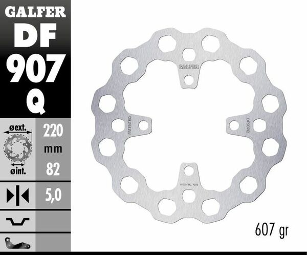 Cubiq Brake Rotor Silver, 2, nordicamoto.ro