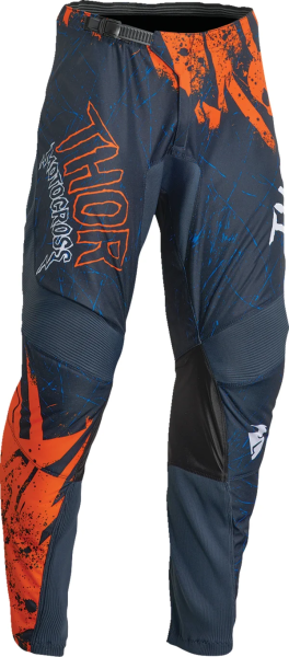 Pantaloni Copii Thor Sector Gnar Midnight/Orange 24, 10, nordicamoto.ro