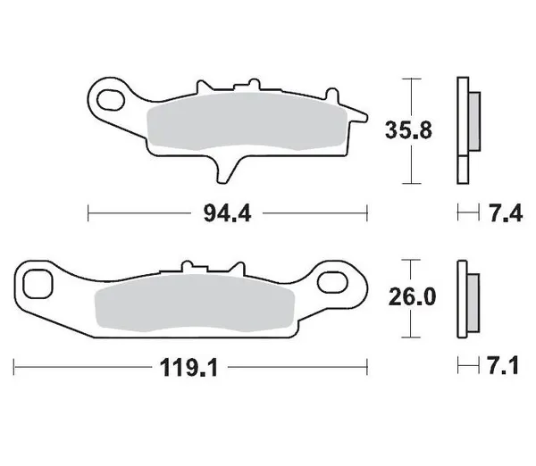 Racing Brake Pads Atv-0