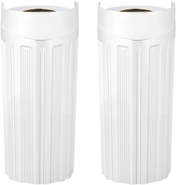 Aluminum Fork Boot Covers Silver, 1, nordicamoto.ro