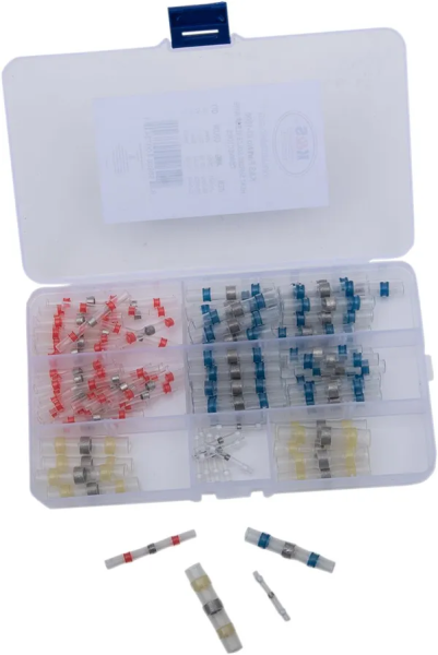 Heat-shrink Solderless Wire Connector Kit/refill Blue, Red, White, Yellow-4