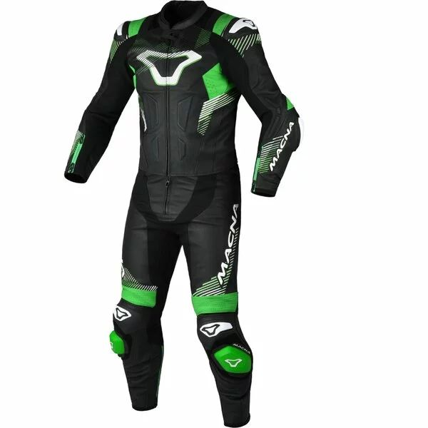 Combinezon de piele 2 piese MACNA ARMADYL 54 Alb/Rosu/Albastru, 8, nordicamoto.ro