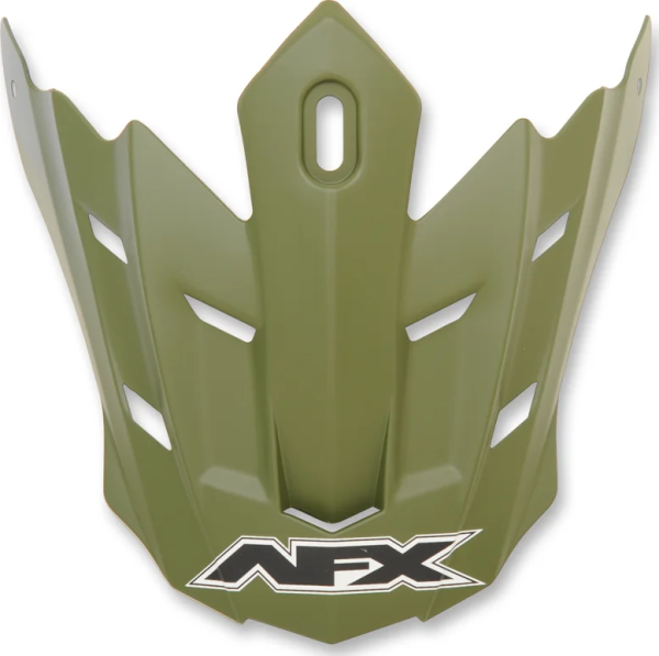 Fx-17 Solid Visor Peak Matte Olive Green, Yellow ONE SIZE, 1, nordicamoto.ro