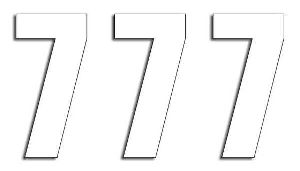 Two Series Numbers White, 3, nordicamoto.ro