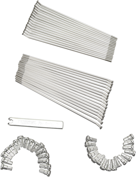 Spoke Sets Polished, Silver, 1, nordicamoto.ro