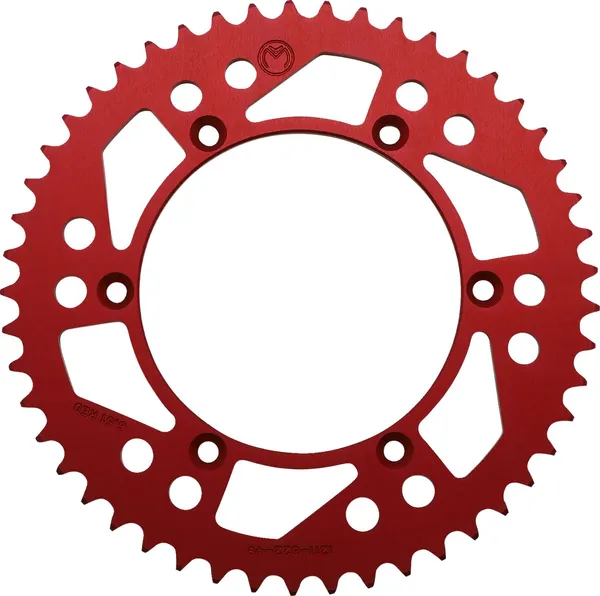 MOOSE RACING Rear Aluminum Sprocket Red -0