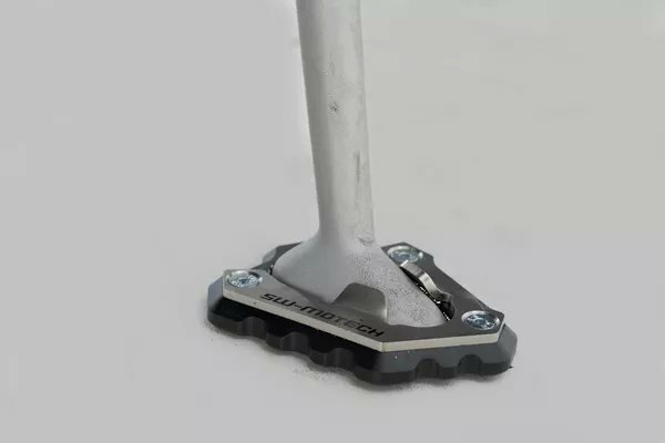 Sidestand Foot Extension Black, Silver -4