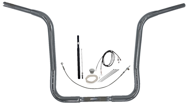 1-1/4(r) Ez Install Round Top Handlebar Kit Silver, 1, nordicamoto.ro