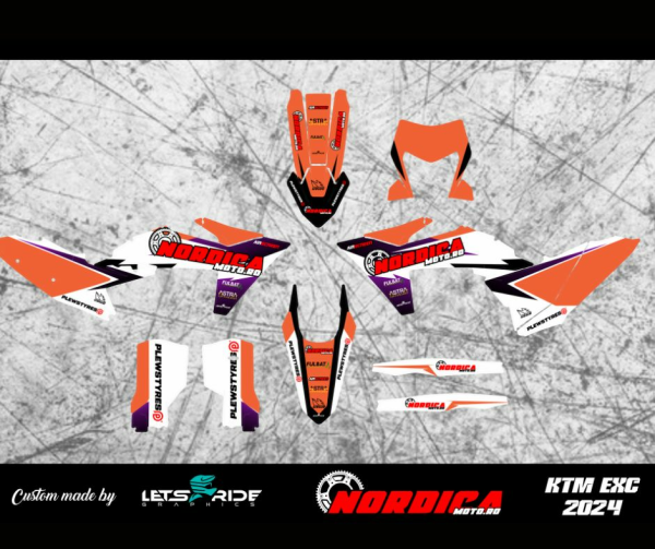 Kit stickere NordicaMoto KTM EXC 24-25