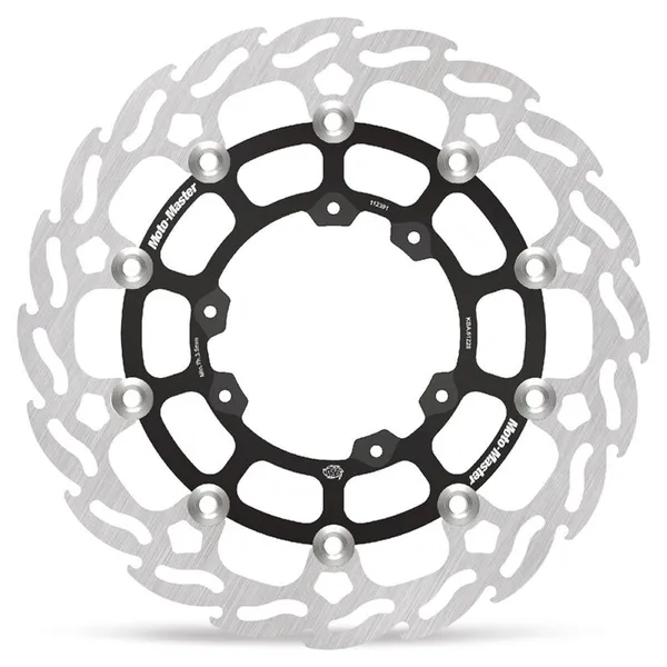 MOTO-MASTER Flame Series Floating Rotor Black, Silver 