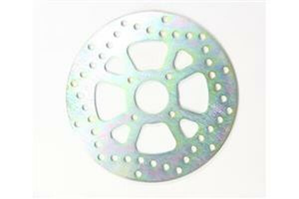 Round D-series Fixed Offroad Brake Rotor Gold, Polished Steel, Silver, Zinc, 1, nordicamoto.ro