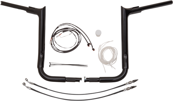 1-1/2(r) Ez Install Pointed Top Handlebar Kit Black, 2, nordicamoto.ro