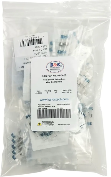 Solderless Wire Connectors Blue, 1, nordicamoto.ro