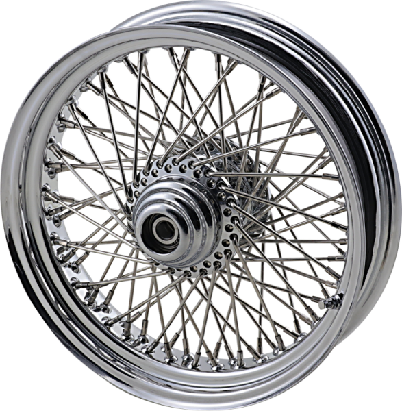 Front Wheel 16x3.5 Single-disc 80-spoke Chrome Silver, 1, nordicamoto.ro