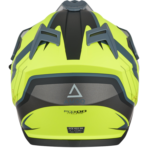 AMOQ Helmet AI100 Mojave grey/yellow, XS-0