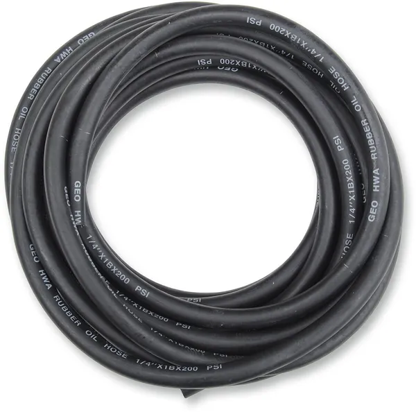 Universal Black Rubber Fuel And Oil Line Black-0