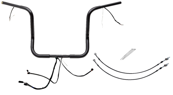 Plug & Play Ez Install 1-1/4(r) Round Top Handlebar Kit Black, 2, nordicamoto.ro