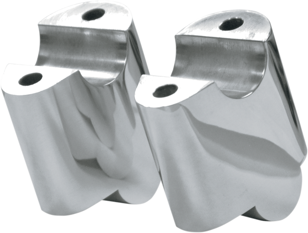 Handlebar Riser Extension Silver, 1, nordicamoto.ro