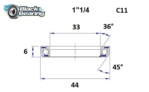 Headset Bearing, 1, nordicamoto.ro