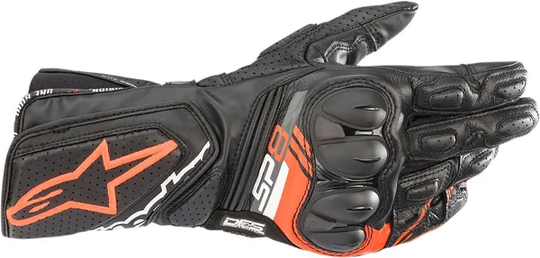 Manusi Alpinestars SP-8 V3 Black/Fluorescent Red-1