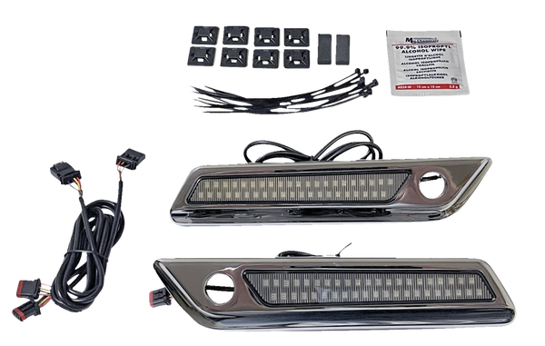 Saddlebag Latch Dual Color Accent Lights Amber, Red, 1, nordicamoto.ro