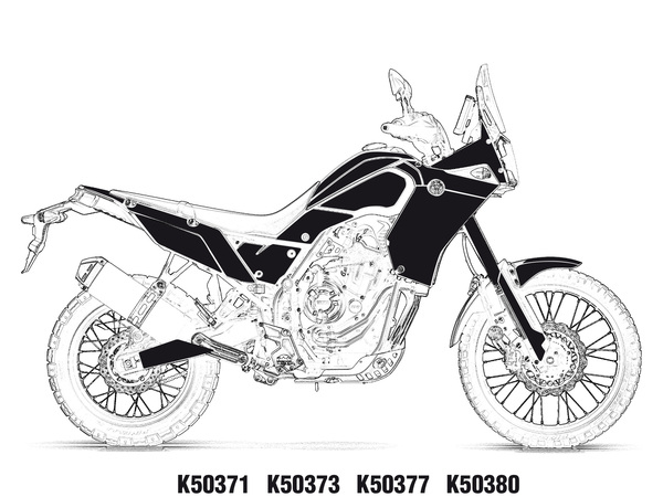 Decal Kit Black, Blue, 2, nordicamoto.ro