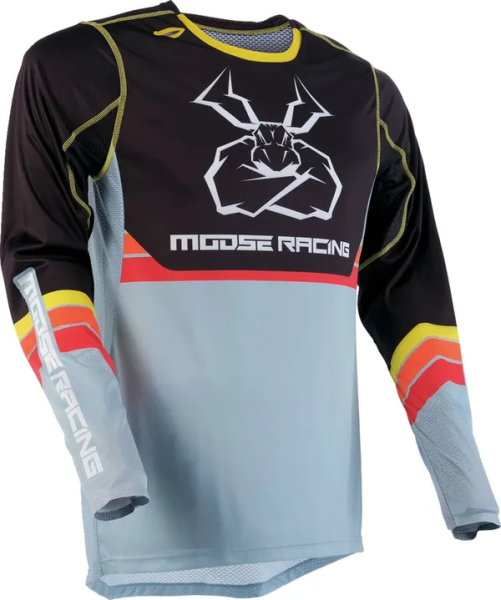 Tricou MOOSE RACING Agroid Black/Gray-3