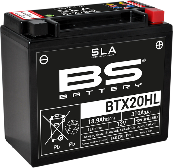 Sla Factory- Activated Agm Maintenance-free Battery Black 