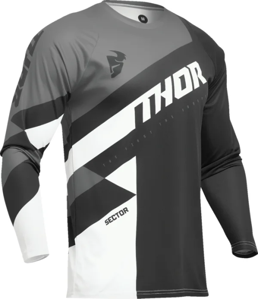 Tricou Thor Sector Checker Black/Gray 2XL, 1, nordicamoto.ro