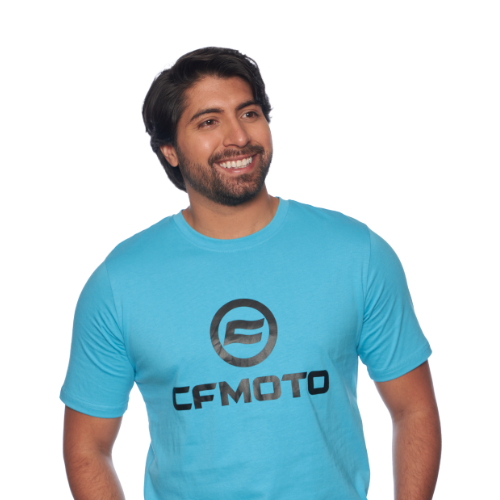 TRICOU CFMOTO LOGO – ALBASTRU / NEGRU, 10, nordicamoto.ro