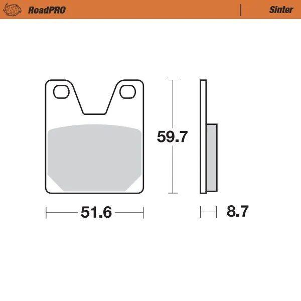 Roadpro Sinder Brake Pad Rear-0