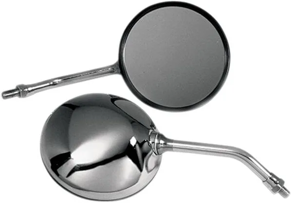 Round Honda Cb Style Universal Mirror Silver
