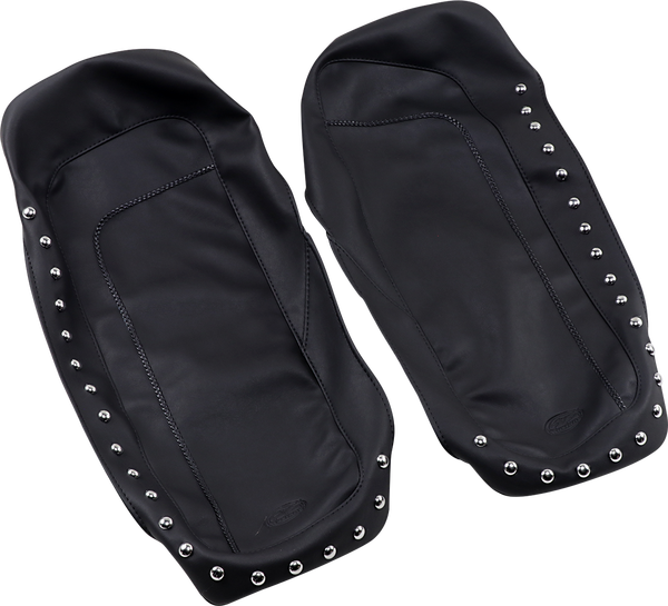 Studded Saddlebag Lid Cover Black, 2, nordicamoto.ro