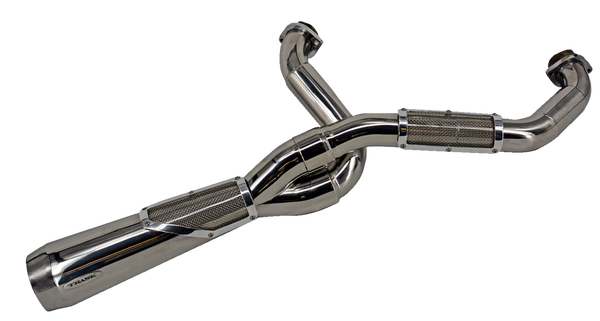Big Sexy 2-into-1 High Performance Exhaust Polished, 3, nordicamoto.ro