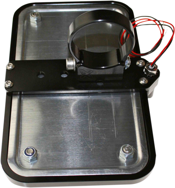 Lighted License Plate Mount Black, 5, nordicamoto.ro