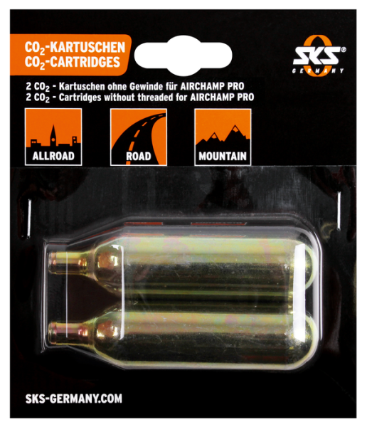 C02 Cartridge 16 G No Thread Gold, 1, nordicamoto.ro