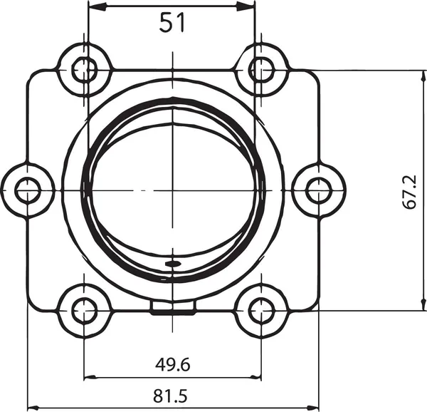 Carburetor Mounting Flange Black-1